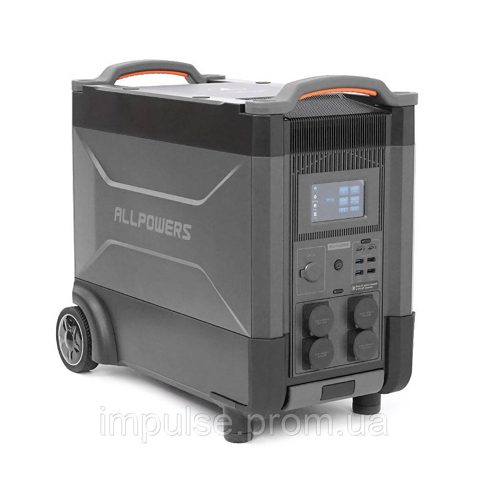 Зарядна станція ALLPOWERS R4000 потужністю 4000 Вт з LiFePO4 акумулятором 3456 Втгод та MPPT 3000 Вт для автономного будинку
