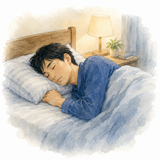 3. 眠ります（ねむります）— tidur