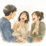 2. 笑います（わらいます）— tertawa