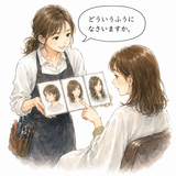 30. どういうふうになさいますか。— Modelnya seperti bagaimana