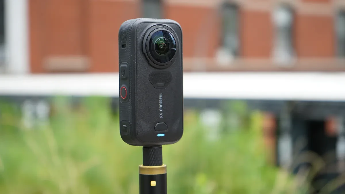 Insta360 X6 on high line