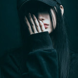 Silent mood Dark aesthetic girl wallpaper HD