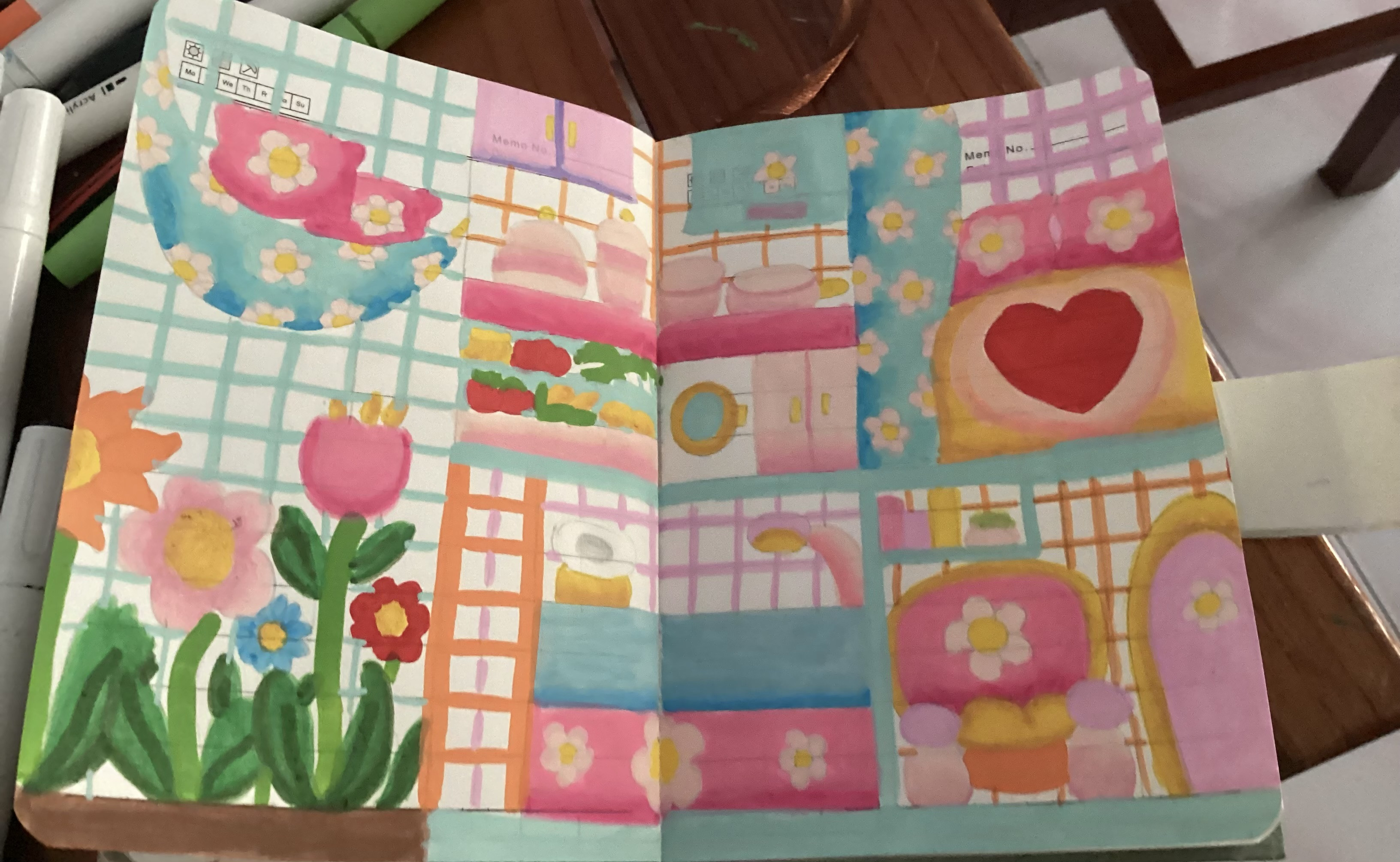 cute flower room