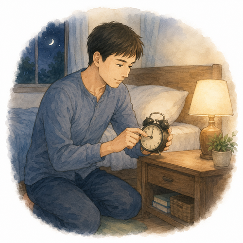 27. セットします — memasang mengatur.png