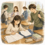 14. まじめな — serius tekun