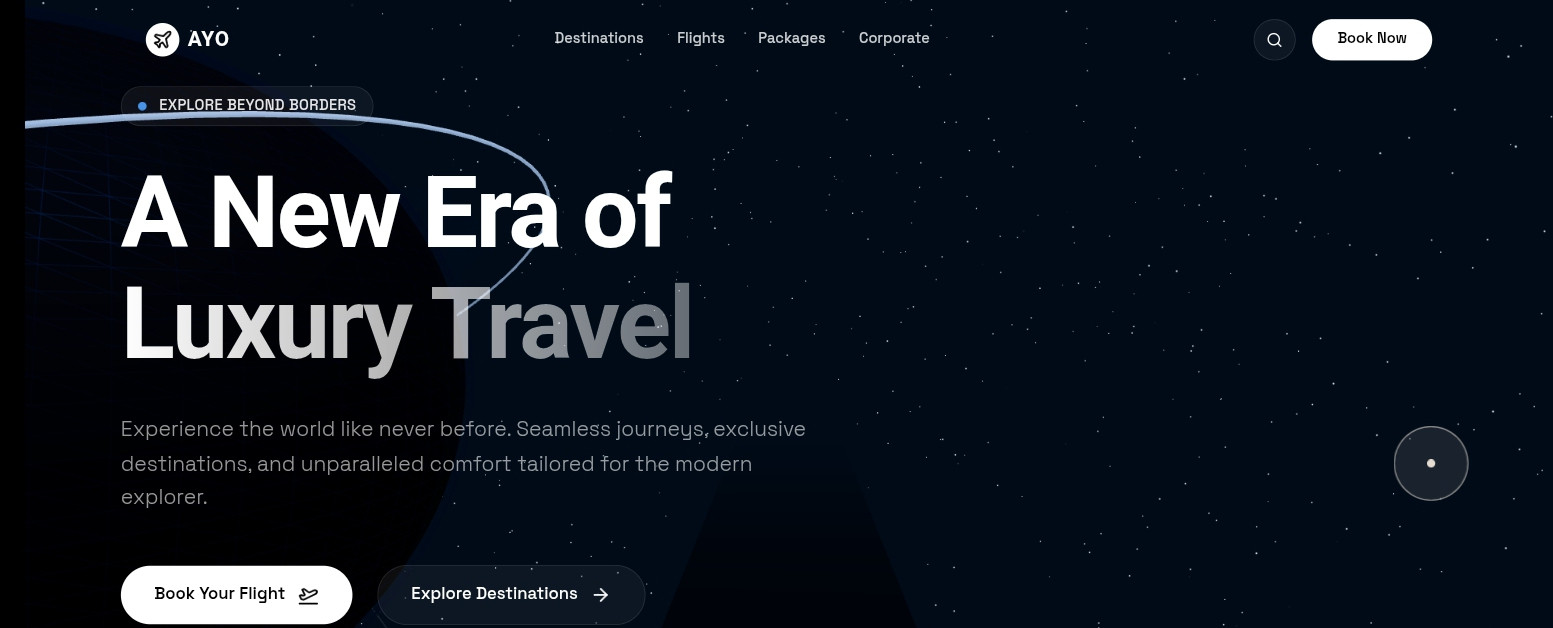AYO Travel Agency, Client Project · Travel