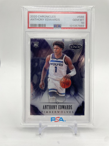 2020 21 Panini Chronicles Anthony Edwards Honors Rookie PSA 10 #588 (1).1