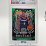 2020 21 Panini Prizm DP Anthony Edwards Crusade Green Prizm Rookie PSA 10 (1)