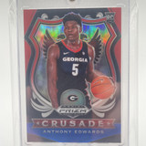 2020 21 Panini Prizm Draft Picks Anthony Edwards Crusade RWB Prizm Rookie #81 (1)