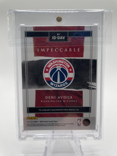2020 21 Panini Impeccable Deni Avdija Indelible Ink On Card Rookie Auto 99 (2).1