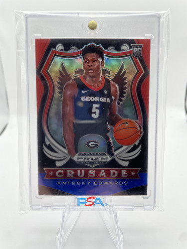 2020 21 Panini Prizm Draft Picks Anthony Edwards Crusade RWB Prizm Rookie #81 (3).1