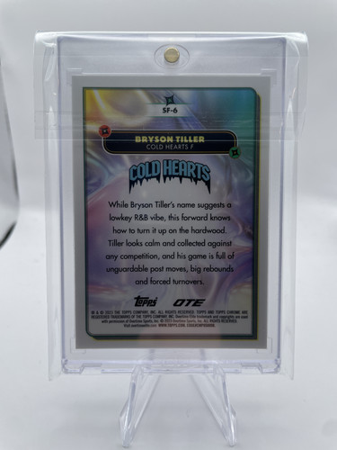 2022 23 Topps OTE Chrome Bryson Tiller Super Fly Refractor Rookie SP #SF 6 (4).1