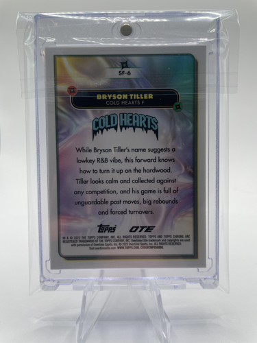 2022 23 Topps OTE Chrome Bryson Tiller Super Fly Refractor Rookie SP #SF 6 (2).1