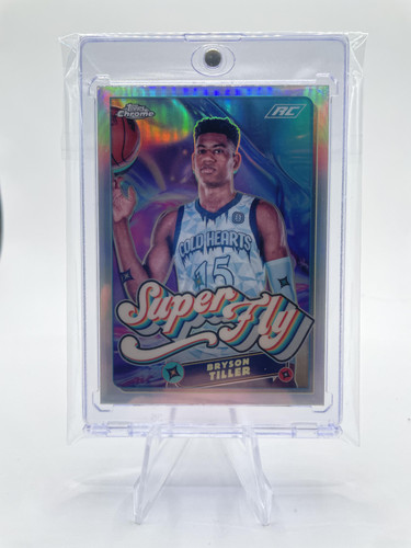 2022 23 Topps OTE Chrome Bryson Tiller Super Fly Refractor Rookie SP #SF 6 (1).1