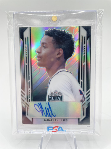 2021 22 Leaf Metal Portrait Jamari Phillips Black Prizm Rookie Auto 10 (1).1