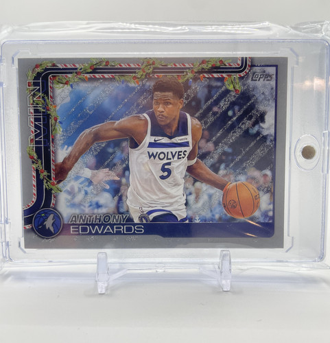2025 26 Topps Holiday Anthony Edwards Glitter #H84 (1).1