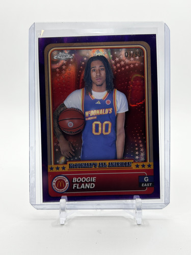 2024 25 Topps McDonald's Chrome Boogie Fland Purple Lava Refractor 99 #79 (1).1