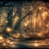 deb A enchanted forest at dawn soft fantasy lighting glowing 83a31383 318f 43ad adea 78a97c049071 2