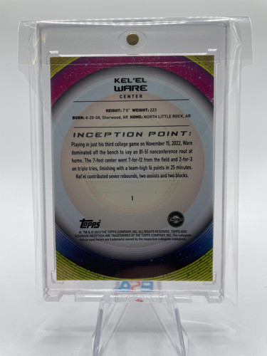 2022 23 Bowman U Inception Kel'El Ware Red Foil Rookie 5 (2).1