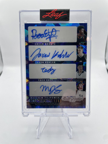 2022 23 Leaf MultiGraphics Kel'El Ware Zach Edey Filipowski Blue Ice Rookie Auto 140 (2).1