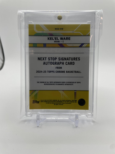 2024 25 Topps Chrome Kel'El Ware Next Stop Purple Refractor Rookie Auto #NSS KW (2).1