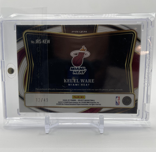 2024 25 Panini Select Kel'el Ware Jumbo Rookie Swatches Copper Prizm 49 (2).1