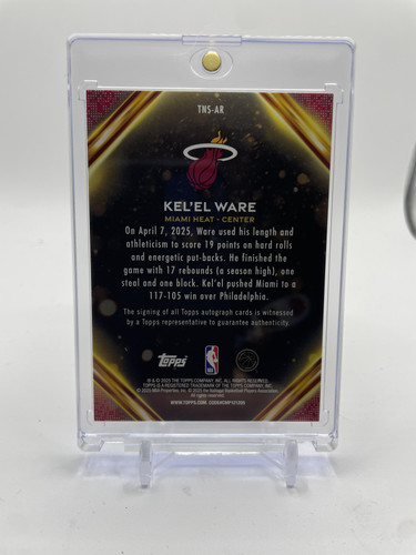 2025 26 Topps Notch Signatures Kel'El Ware Auto #TNS AR (2).1