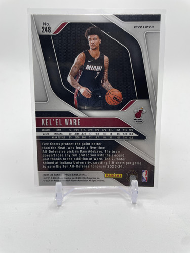 2024 25 Panini Prizm Kel'El Ware Pink Ice Prizm Rookie #248 (2).1