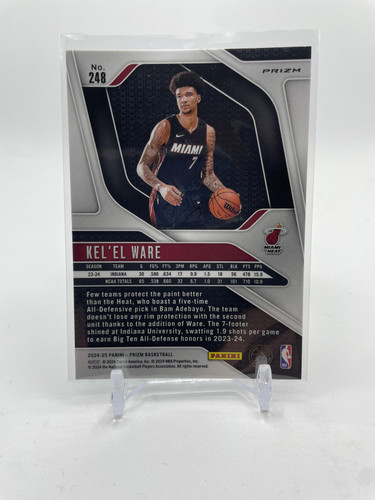 2024 25 Panini Prizm Kel'El Ware Green Prizm Rookie #248 (2).1