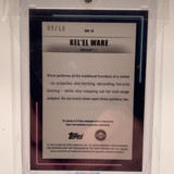 2022 23 Bowman University Best Kel'El Ware Neon Lava Refractor Auto 50 #NN 16 (2)