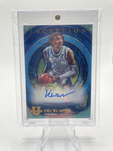 2022 23 Bowman University Inception Kel'El Ware Blue Foil Rookie Auto 99 (1).1