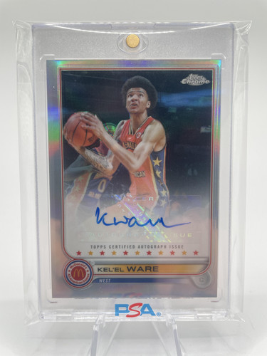 2022 23 Topps McDonald's Chrome Kel'El Ware Refractor Rookie Auto #CA KW (1)
