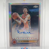 2022 23 Topps McDonald's Chrome Kel'El Ware Refractor Rookie Auto #CA KW (1)