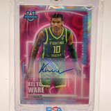 2022 23 Bowman University Best Kel'El Ware Neon Lava Refractor Auto 50 #NN 16 (1)