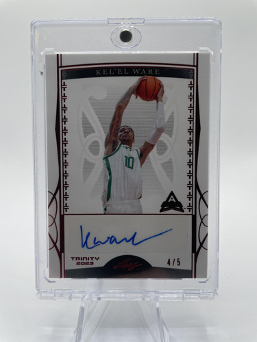 2022 23 Leaf Trinity Kel'El Ware Red Rookie Auto 5 (1).1