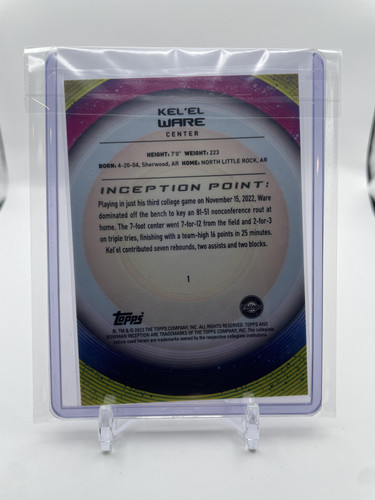 2022 23 Bowman U Inception Kel'El Ware Black Foil Rookie 10 (2)