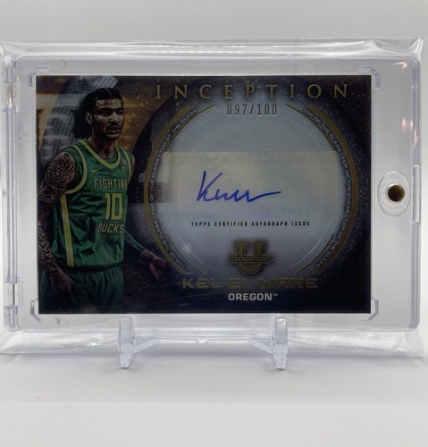 2022 23 Bowman University Inception Kel'El Ware Top Of Class Rookie Auto 100 (3)