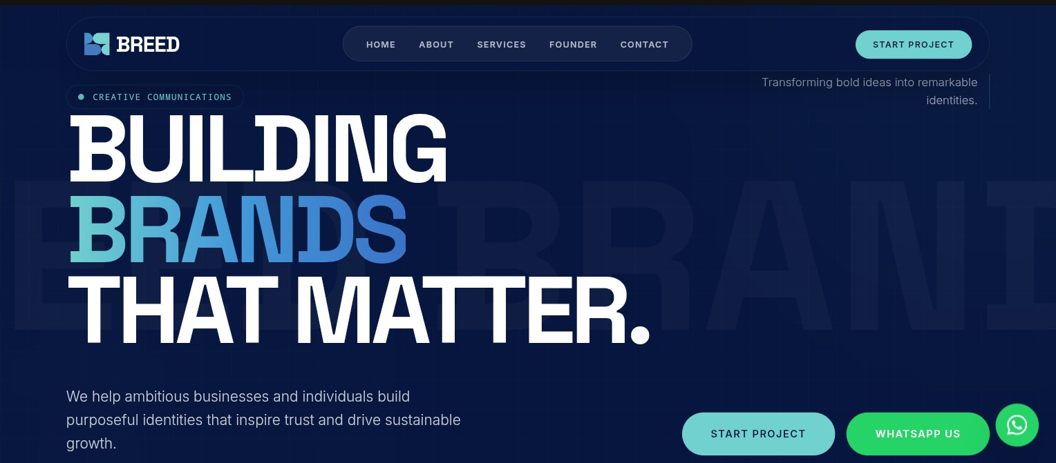 BreeD, Client Project · Launch Landing Page
