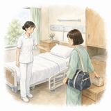 21. 入院する（にゅういんする）— opname masuk rumah sakit