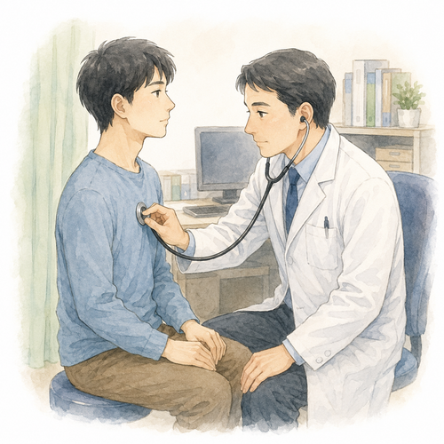 17. 診察する（しんさつする）— memeriksa melakukan pemeriksaan medis.png