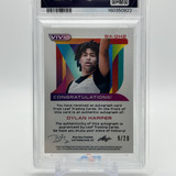 2022 23 Leaf Vivid Dylan Harper Black Prizm Rookie Auto 20 PSA 9 (2)