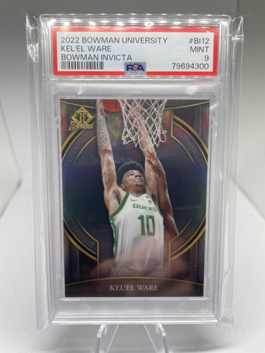 2022 23 Bowman University Chrome Kel'El Ware Invicta Rookie Insert PSA 9 Mint (1).1
