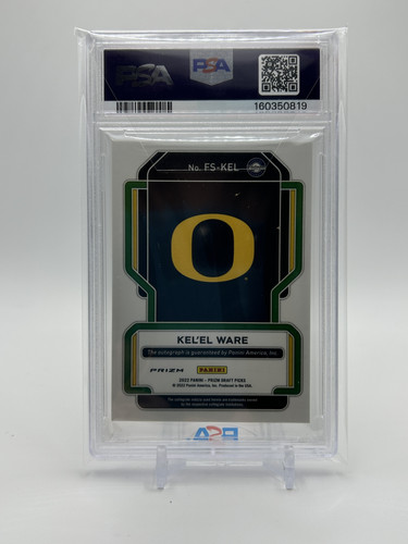 2022 23 Panini Prizm Draft Kel'El Ware Hyper Prizm Rookie Auto PSA 10 (2).1