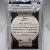 2022 23 Bowman University Chrome Kel'El Ware Invicta Rookie Insert PSA 9 Mint (2)
