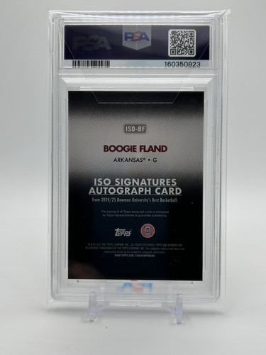 2024 25 Bowman University Best Boogie Fland Iso Signatures White Auto 5 PSA 9 (2).1