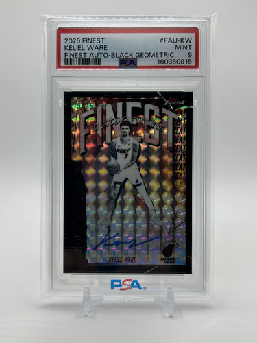 2025 26 Topps Finest Kel'El Ware Finest Black Refractor Auto 10 PSA 9 (1).1