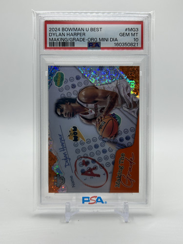 2024 25 Bowman University Best Dylan Harper Making Grade Orange 25 PSA 10 (1).1