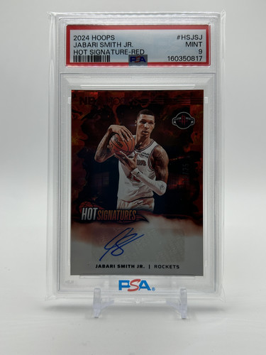 2024 25 Panini NBA Hoops Jabari Smith Jr. Hot Signatures Auto 25 PSA 9 (1).1