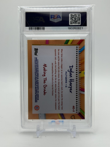 2024 25 Bowman University Best Dylan Harper Making Grade Orange 25 PSA 10 (2).1