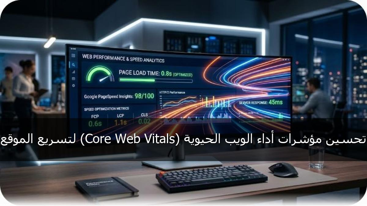 تحسين مؤشرات أداء الويب الحيوية (Core Web Vitals) لتسريع الموقع